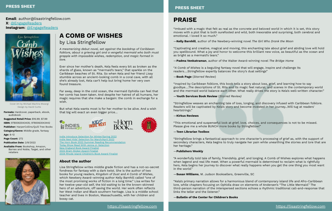 A Comb of Wishes - Press Sheet
